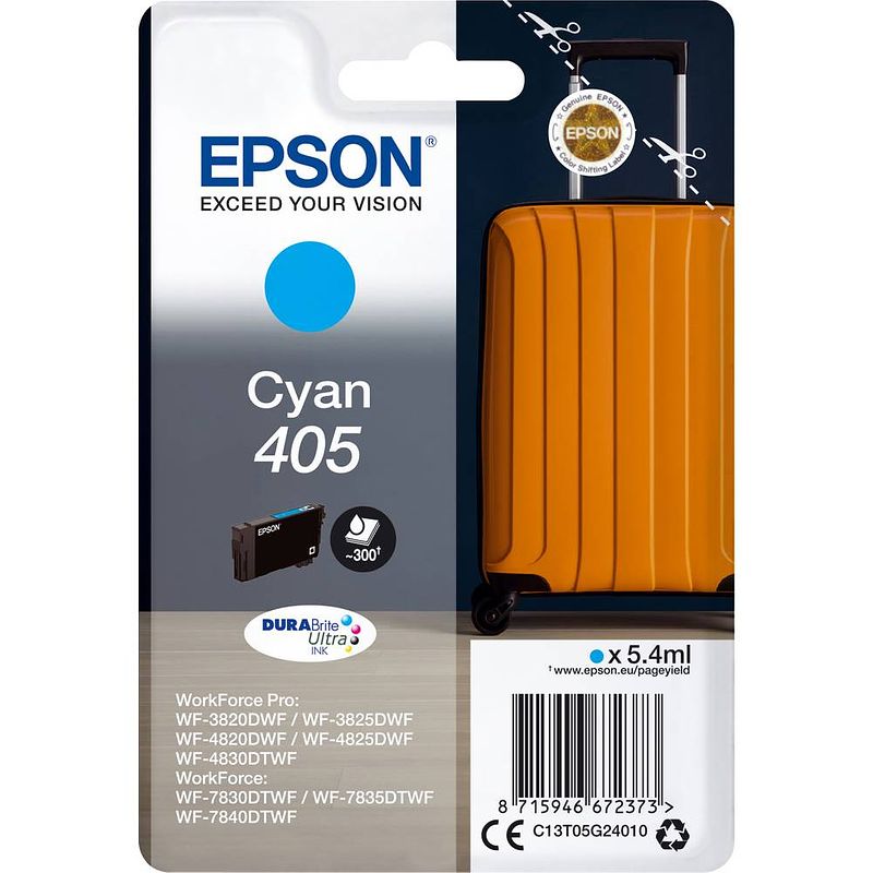 Foto van Epson cartridge cyaan 405