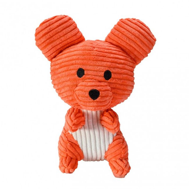 Foto van Lumo stars knuffel mouse piip junior 15 cm corduroy oranje