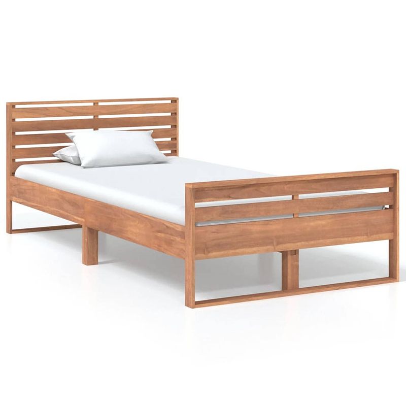 Foto van Vidaxl bedframe massief teakhout 100x200 cm