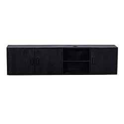 Foto van Giga meubel tv-meubel zwevend - zwart - 160cm - tv-meubel zen