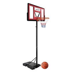 Foto van Basketbal hoepelset met standaard rood staal hauki