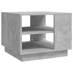 Foto van The living store salontafel - betongrijs - 55 x 55 x 43 cm - spaanplaat