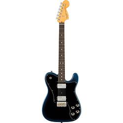 Foto van Fender american professional ii telecaster deluxe rw dark night elektrische gitaar met koffer