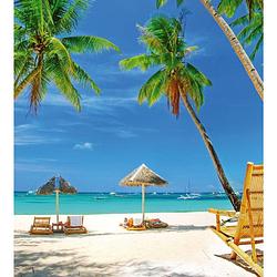 Foto van Dimex tropical beach vlies fotobehang 225x250cm 3-banen