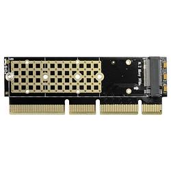 Foto van Axagon pcem2-1u 1 poort pci express kaart pcie geschikt voor: m.2 pcie nvme ssd