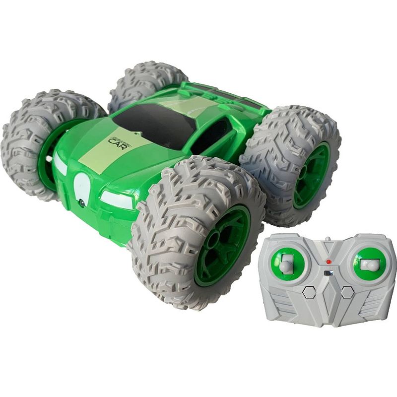 Foto van Gear2play stuntauto rc stunt racer 1:18 groen