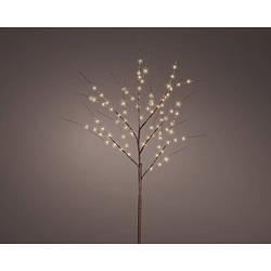 Foto van Micro led tak bo d30h120 cm bruin/wit kerstverlichting