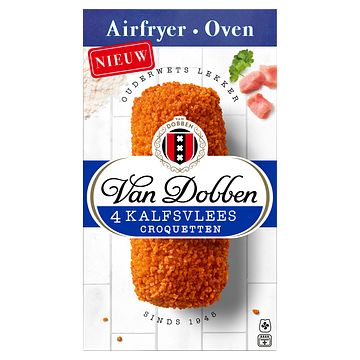 Foto van Van dobben kalfsvlees croquetten 4 x 80g bij jumbo