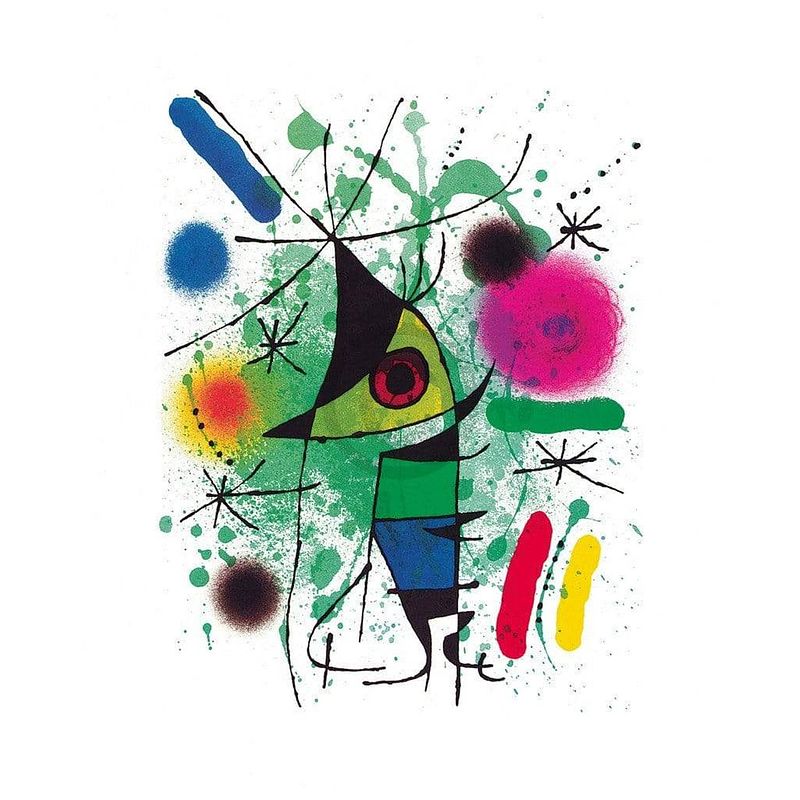 Foto van Joan miro - the singing fish kunstdruk 70x100cm