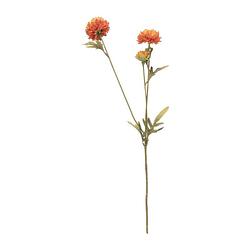 Foto van Kunstbloem met 2 chrysanten - oranje - 73 cm