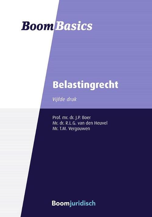 Foto van Belastingrecht - j.p. boer, r.l.g. van den heuvel, t.m. vergouwen - paperback (9789462909274)