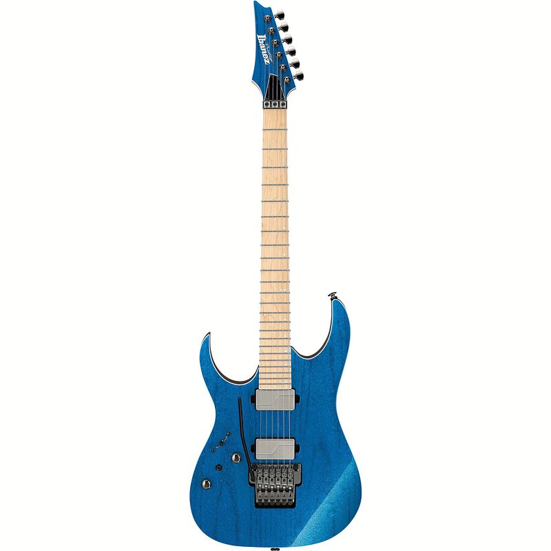 Foto van Ibanez rg5120ml prestige frozen ocean linkshandige elektrische gitaar met koffer