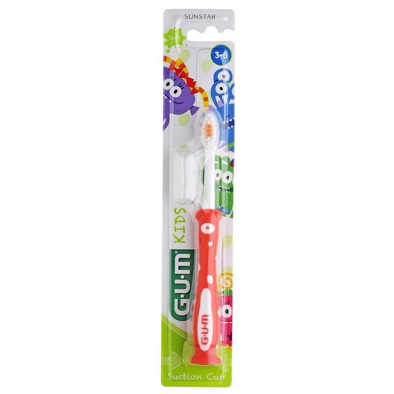 Foto van Sunstar gum kids - 3-6 jaar tandenborstel - groen