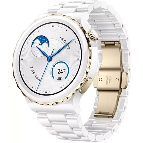 Foto van Huawei smartwatch watch gt 3 pro ceramic 43mm (wit)