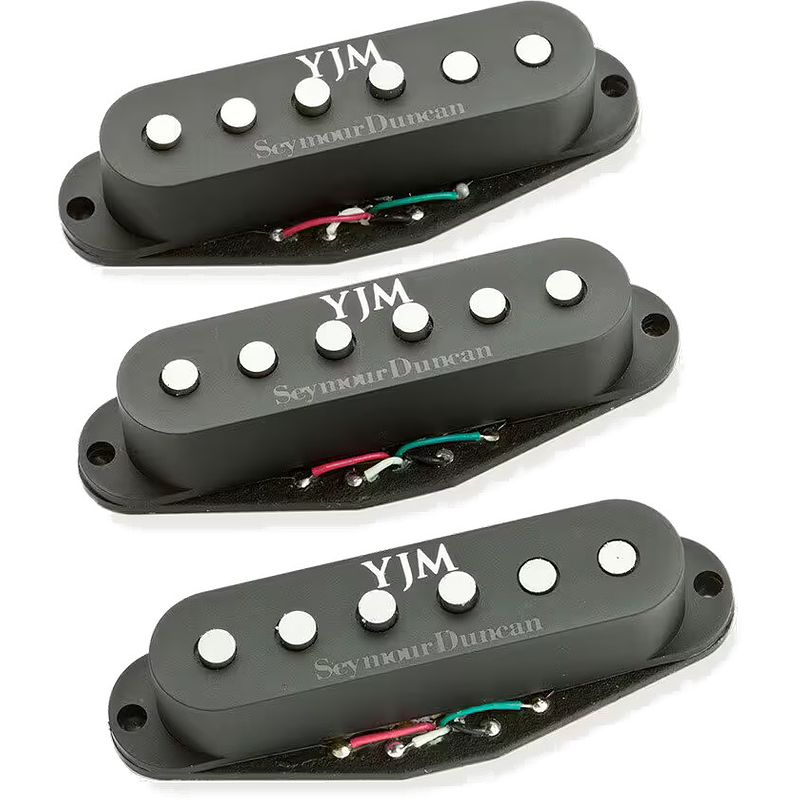 Foto van Seymour duncan stk-s10s yjm fury strat pickup set black yngwie malmsteen signature gitaarelementen (set van 3)