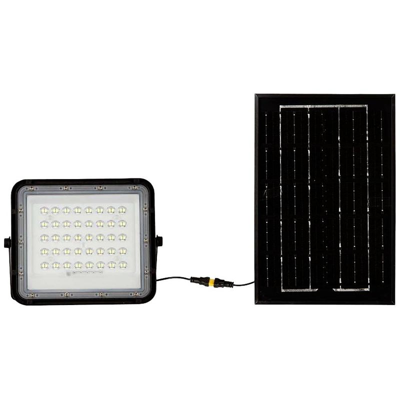 Foto van V-tac vt-40w led solar floodlight - 4000k - 5000mah - 3m kabel - incl.