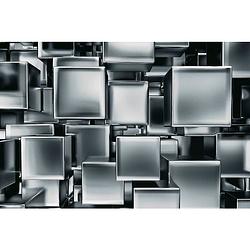 Foto van Dimex metal cubes vlies fotobehang 375x250cm 5-banen