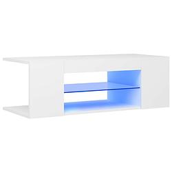 Foto van Infiori tv-meubel met led-verlichting 90x39x30 cm wit