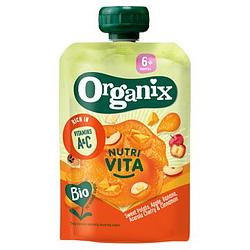 Foto van Organix nutri vita bio sweet potato, apple, banana, acerola cherry & cinnamon 6+ months 100g bij jumbo