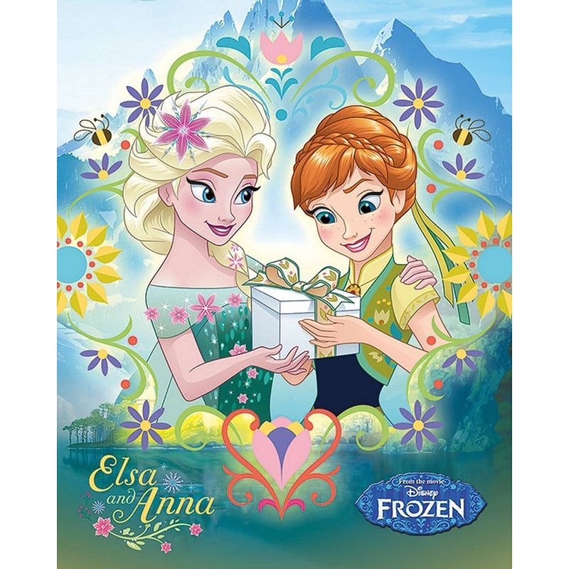 Foto van Pyramid frozen fever anna and elsa frame poster 40x50cm