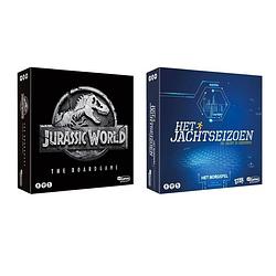 Foto van Spellenset - 2 stuks - jurassic world the boardgame & het jachtseizoen