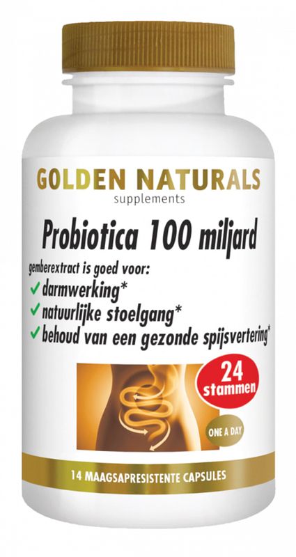 Foto van Golden naturals probiotica 100 miljard capsules