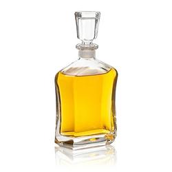 Foto van Glazen whisky/water karaf 700 ml/26 cm kristal - whiskeykaraffen