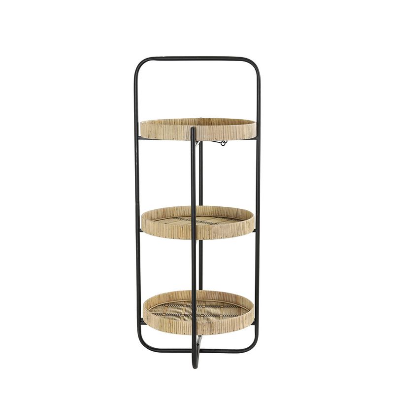 Foto van Light&living etagere 3 laags ø37x89 cm lorena naturel-zwart