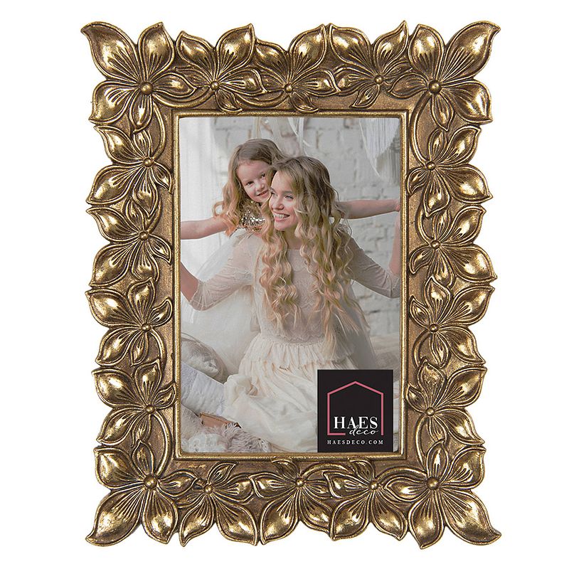 Foto van Haes deco - fotolijst 10x15 goudkleurig, formaat 18x2x22 cm - dramatic chic