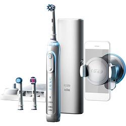 Foto van Oral-b elektrische tandenborstel genius 8000n zilver - 5 poetsstanden