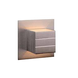 Foto van Lucide wandlamp bok - 1 lamp - mat chroom