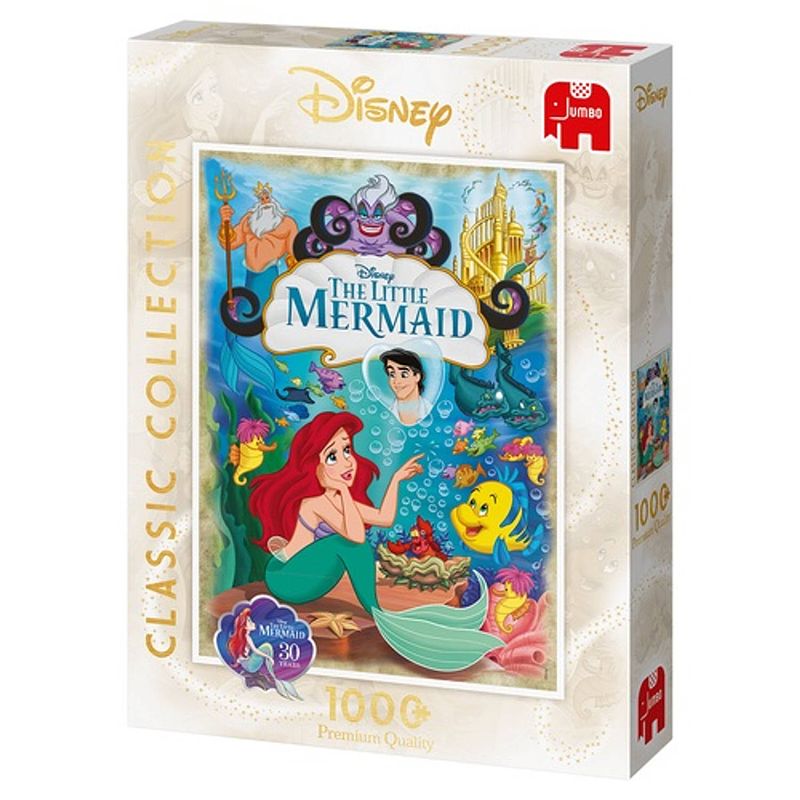 Foto van Jumbo classic disney de kleine zeemeermin puzzel 1000 stukjes