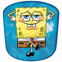 Foto van Starbright kussen spongebob 40 x 38 x 15 cm polyester blauw/geel