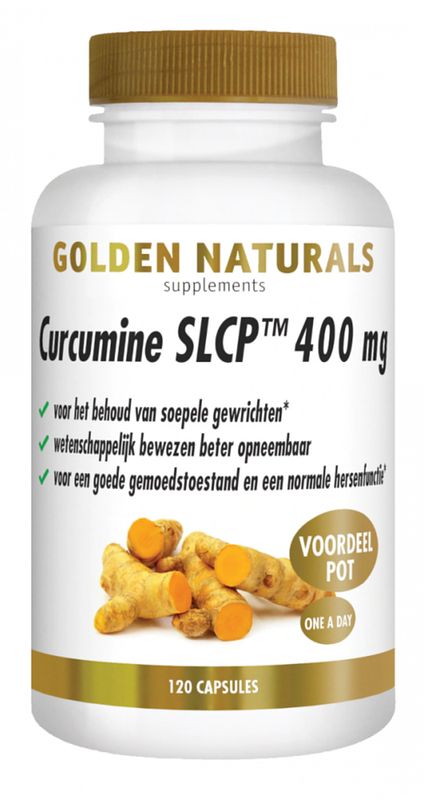 Foto van Golden naturals curcumine slcp 400mg capsules