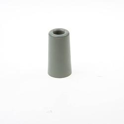 Foto van 3x deurbuffer / deurstopper grijs rubber 75 x 40 mm - deurstoppers