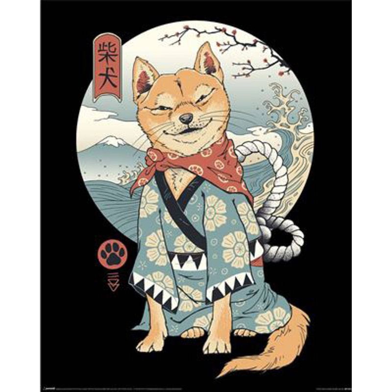 Foto van Poster vincent trinidad shiba inu 40x50cm