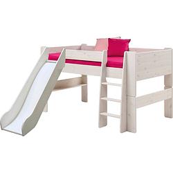 Foto van Molly kids bed 90x200 cm wit gewaxt.