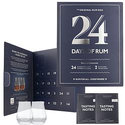 Foto van Rum calendar 24 days of rum blue edition +2 glazen 0.48 liter