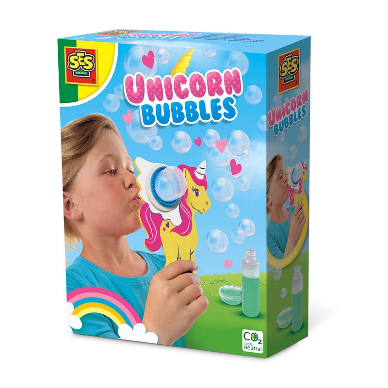 Foto van Unicorn bubbles bellenblaas