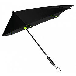 Foto van Impliva stormparaplu stormaxi handopening 100 cm zwart/lime