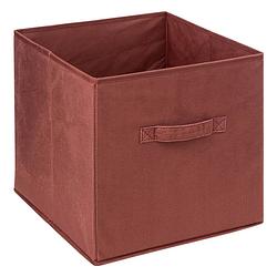 Foto van Opbergmand/kastmand - 29 liter - bordeaux rood - 31 x 31 x 31 cm - opbergmanden