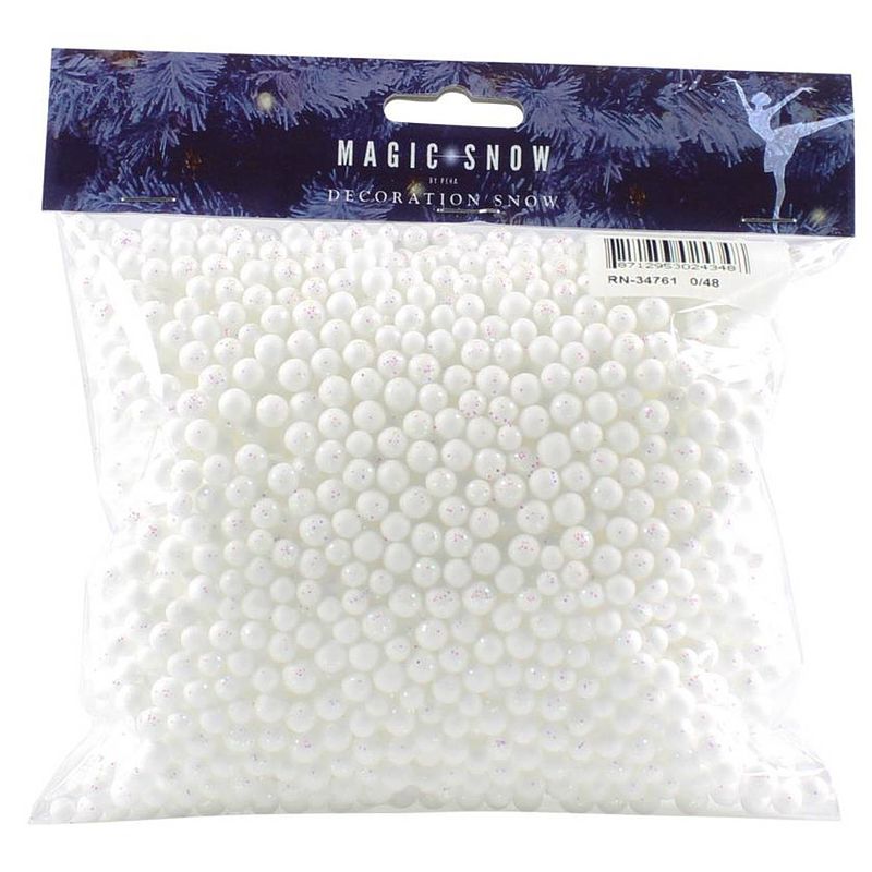 Foto van Peha kerstdecoratie sneeuwballen 15 gram wit