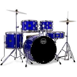 Foto van Mapex comet indigo blue 5-delig drumstel incl. bekkens en hardware