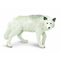 Foto van Safari wilde dieren witte wolf junior 9,3 cm wit