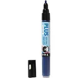 Foto van Packlinq plus color marker. marineblauw. l: 14.5 cm. lijndikte 1-2 mm. 1 stuk. 5.5 ml