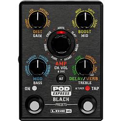 Foto van Line 6 pod express guitar black multi-effectpedaal