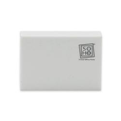 Foto van Soho gum rechthoek 2,5 x 6 cm wit