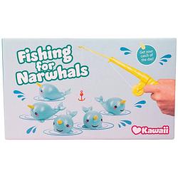 Foto van Fizz creations speelgoed narwhal fishing 22 cm 6-delig