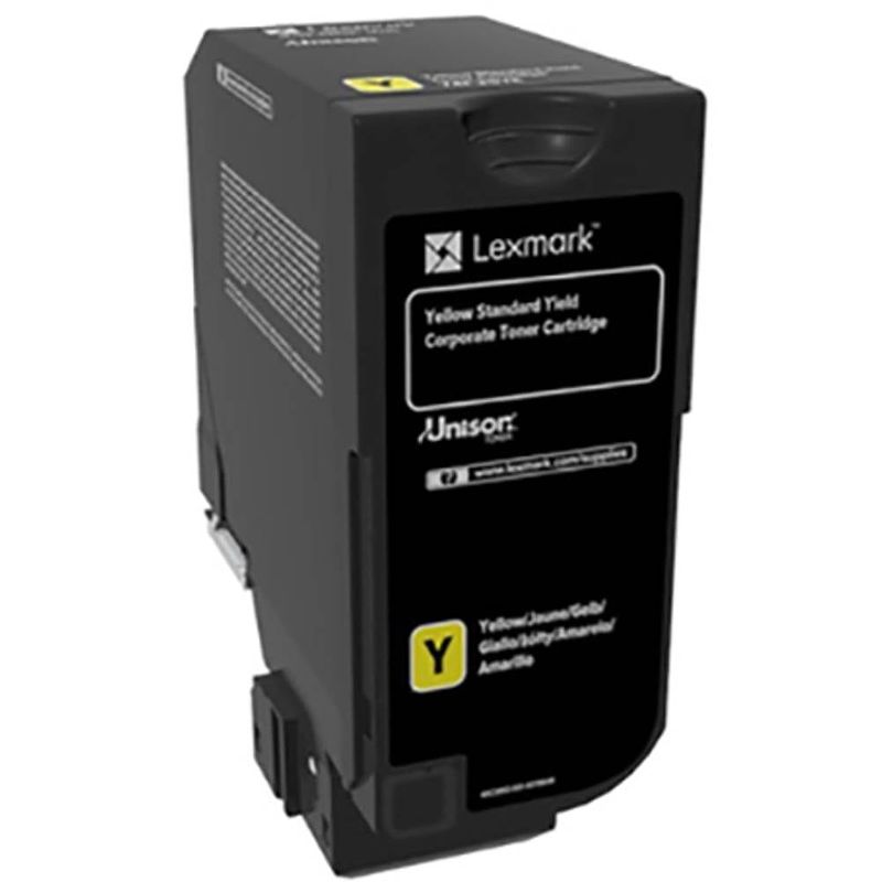 Foto van Lexmark toner 74c2sye 74c2sye origineel geel 7000 bladzijden