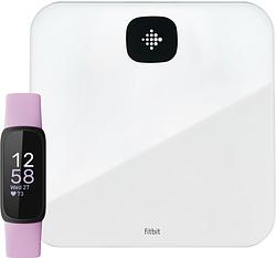 Foto van Fitbit inspire 3 paars + fitbit aria air weegschaal wit
